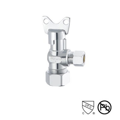 200 Psi 1/2 インチ OEM/ODM 15mm クロム付角弁 / 熱水角弁