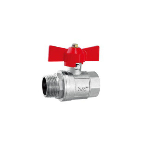 ヴァージンPtfe座席 ブラスボールバルブ -20C 180C 作業温度とISO-228-1 2000スレッド