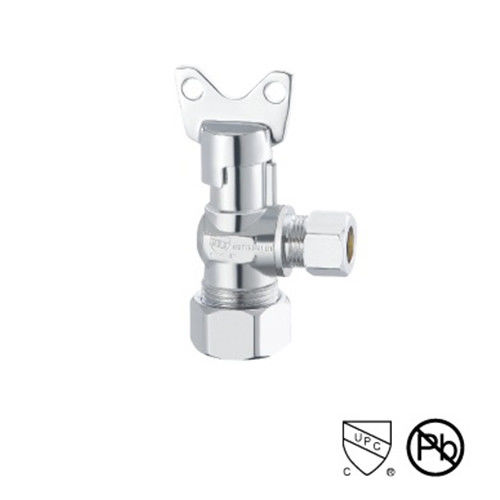 200 Psi 1/2 インチ OEM/ODM 15mm クロム付角弁 / 熱水角弁